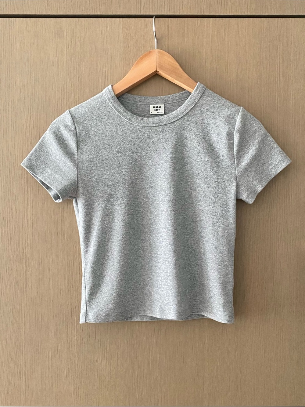 Aritzia sunday best little ribbed t shirt - Picture 2 of 5
